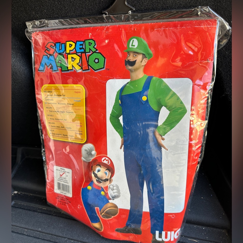 Halloween Costume - Super Mario Luigi - Size Small